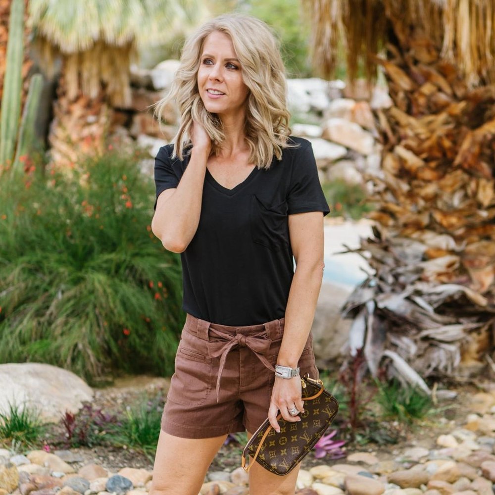 NWT Nina Tie Belt Linen Short - Level 99